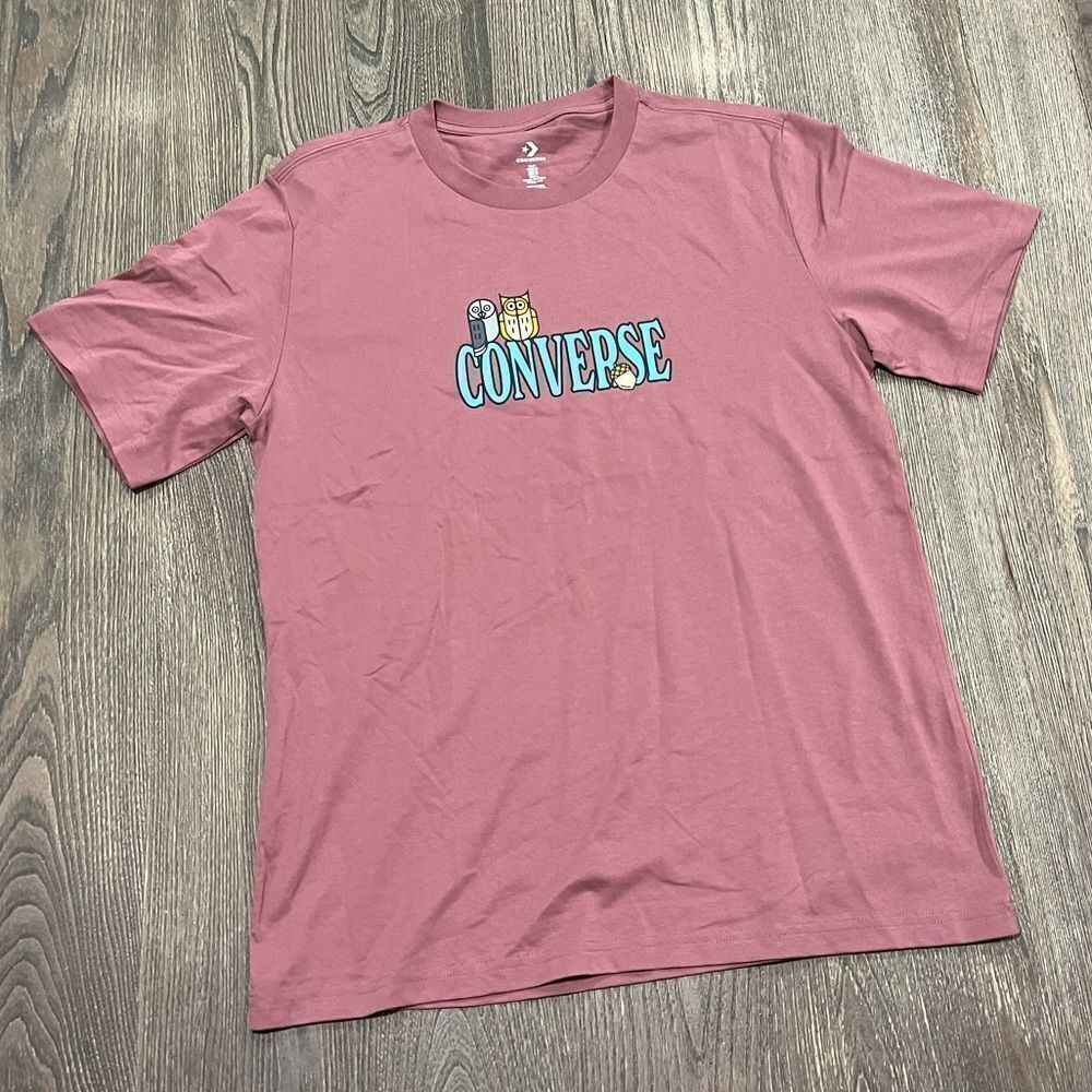 NWOT Converse Counter Climate T-Shirt Crewneck Short Sleeve Dusty Rose Medium